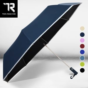 B6115K-英爵反光黑膠自動三折傘